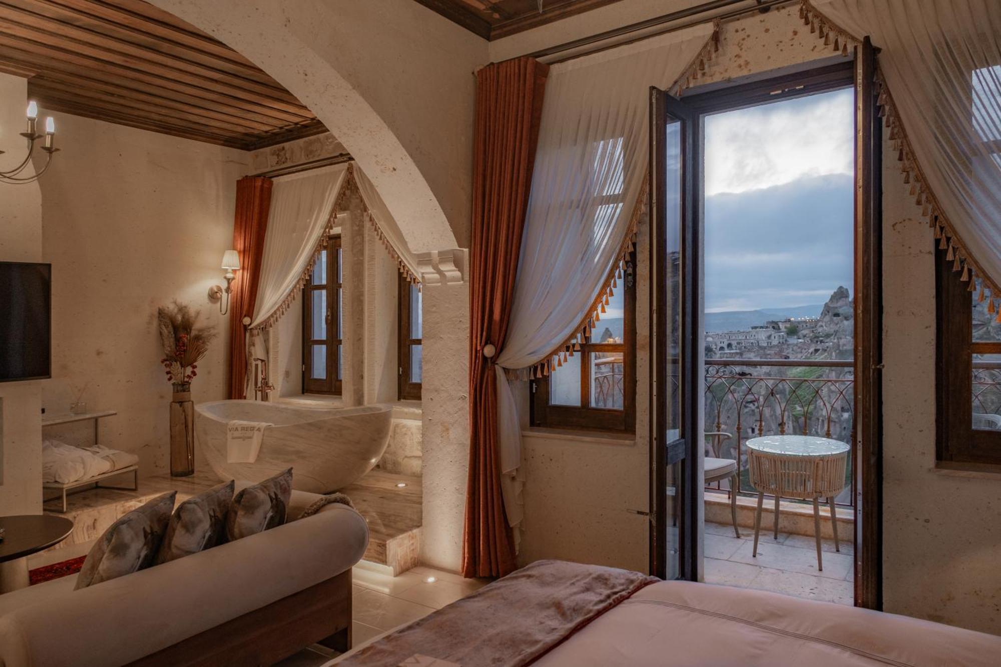 Via Regia Cappadocia Hotel Üchisar Bagian luar foto